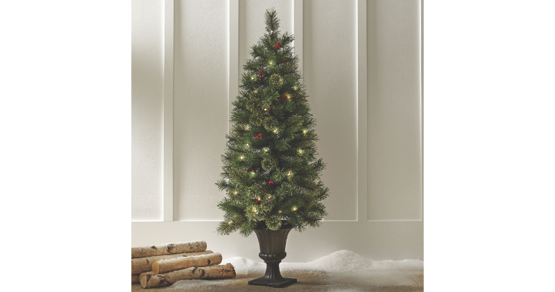 lot 99 image: Cashmere Tree with LED Lights 4ft o...