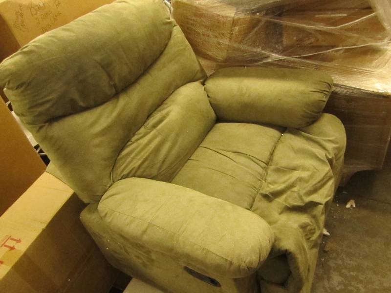 lot 2 image: Plush Recliner Rocker open box , se...