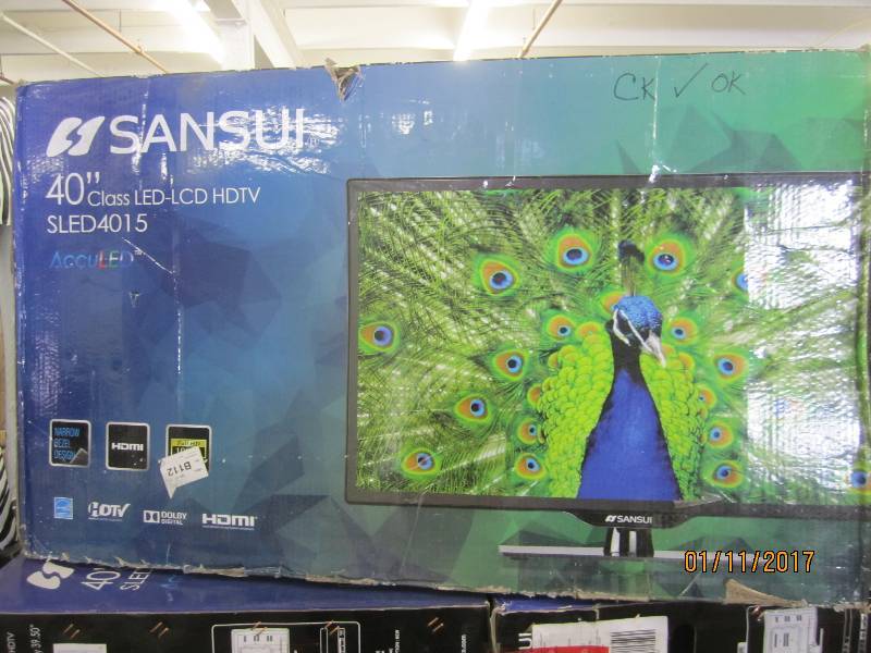 lot 50 image: 40 inch LED HDTV by Sansui SLED4015...