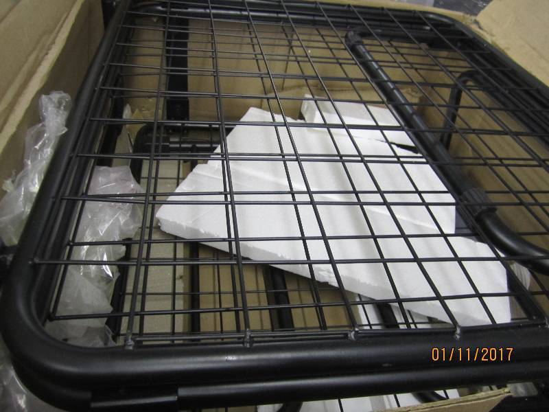 lot 58 image: Roll Away Cot Frame only- open box...