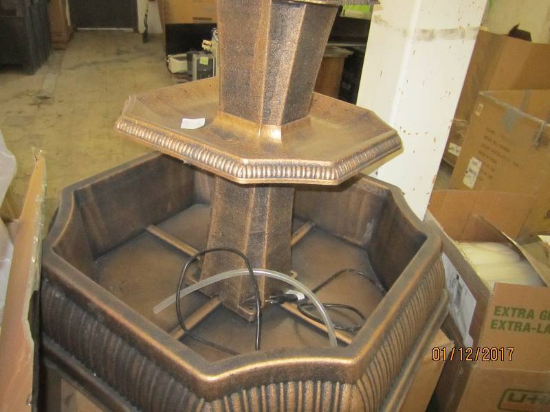 lot 84 image: Caserta 3-Tier FountainPlanter ope...
