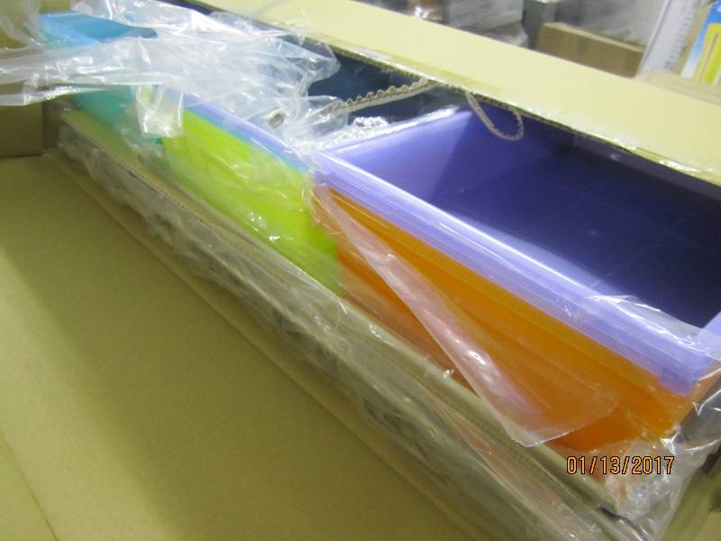 lot 133 image: 20-Drawer Colorful Storage open box...
