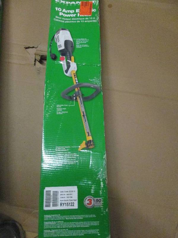 lot 2 image: Ryobi 10 amp elecctric power head c...