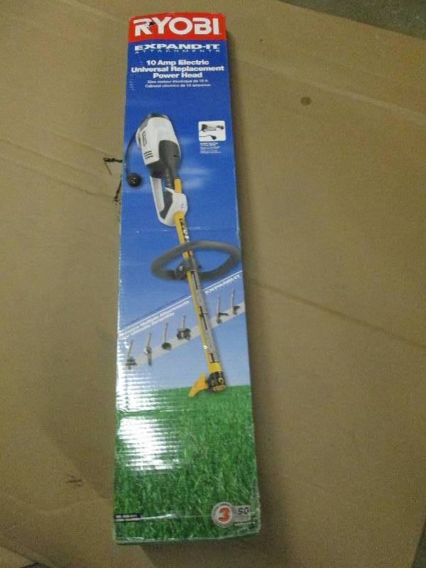 lot 3 image: Ryobi 10 amp elecctric power head c...