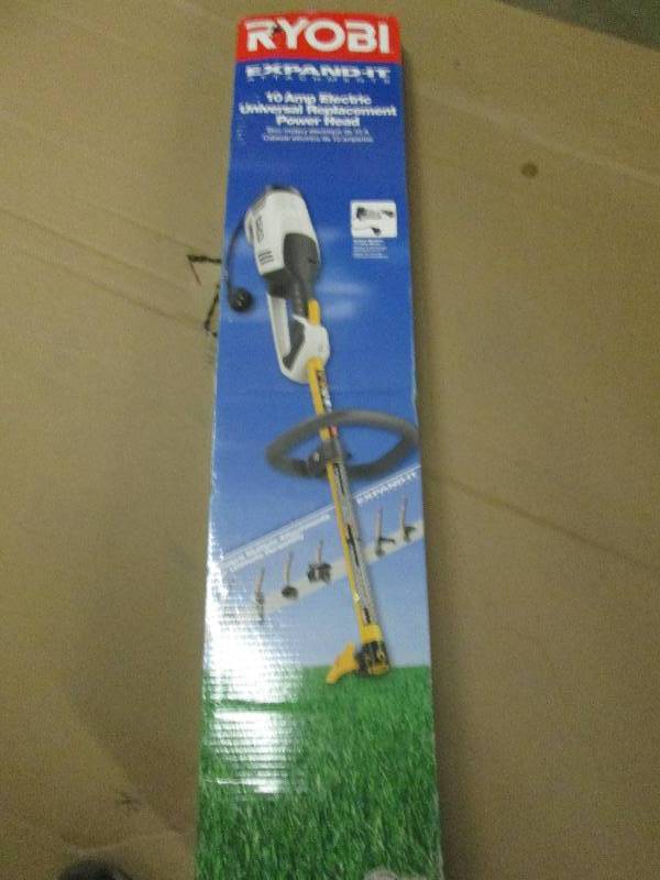 lot 4 image: Ryobi 10 amp elecctric power head c...