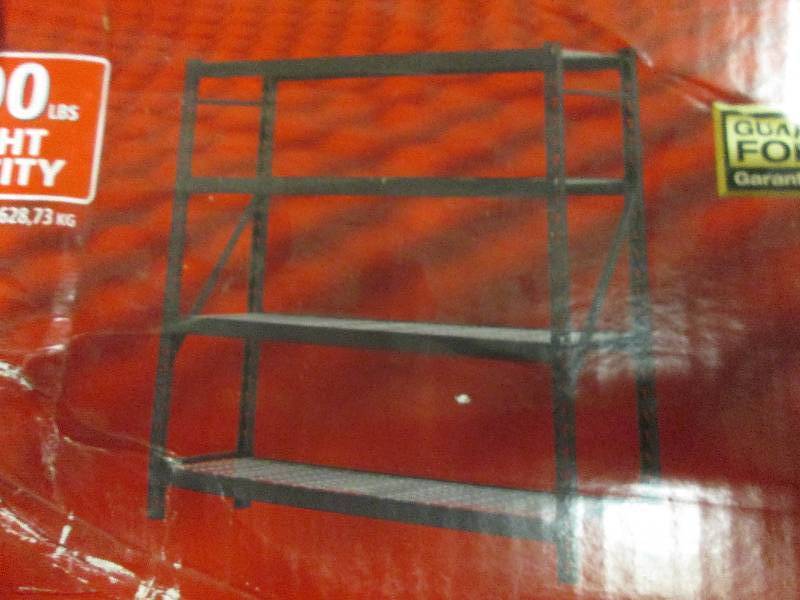 lot 39 image: Husky 77 W X 24 L X 78 H 4-shelf...