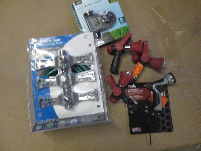 lot 53 image: lot of outdoor hose stuff 1 port-a-...