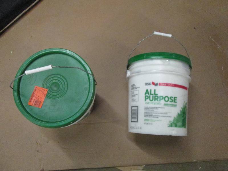 lot 62 image: 2 new 5 gallon buckets of all purpo...