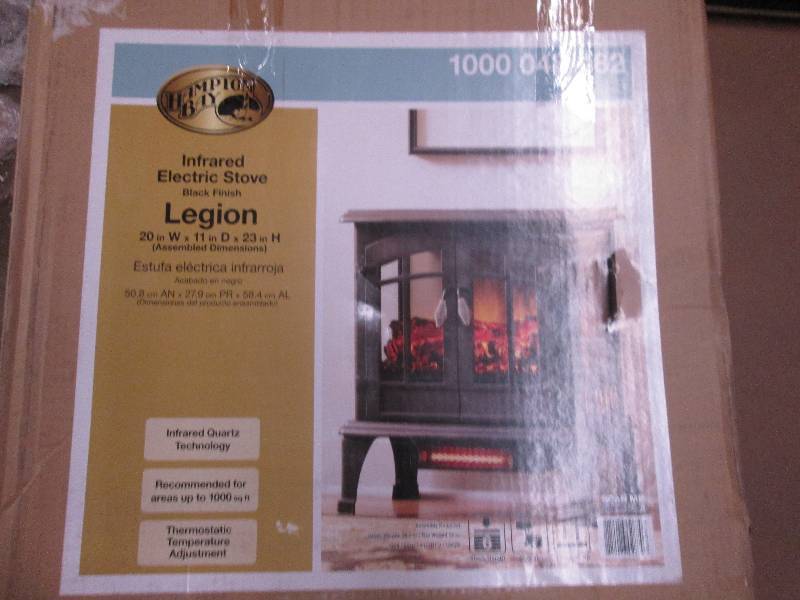 lot 64 image: Hampton Bay infrared electric stove...