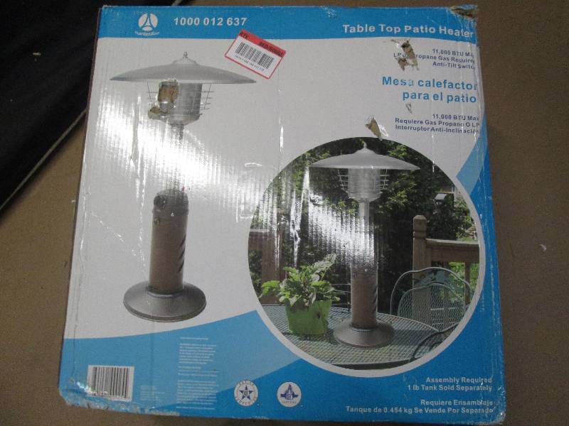 lot 69 image: table top patio heater 11,000 btu m...