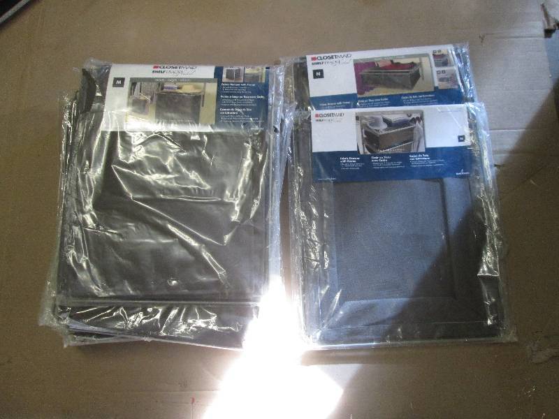 lot 83 image: closetmaid shelf trach nickel fabri...