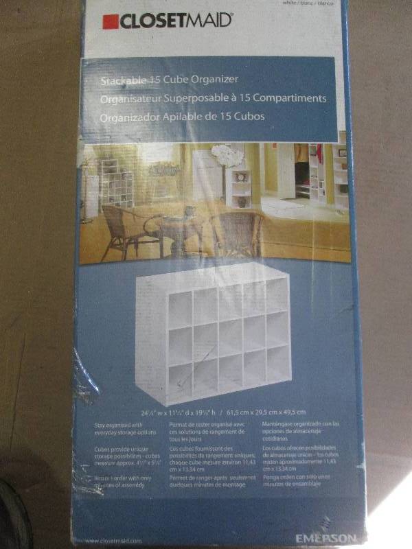lot 84 image: closetmaid stackable 1525 cube org...
