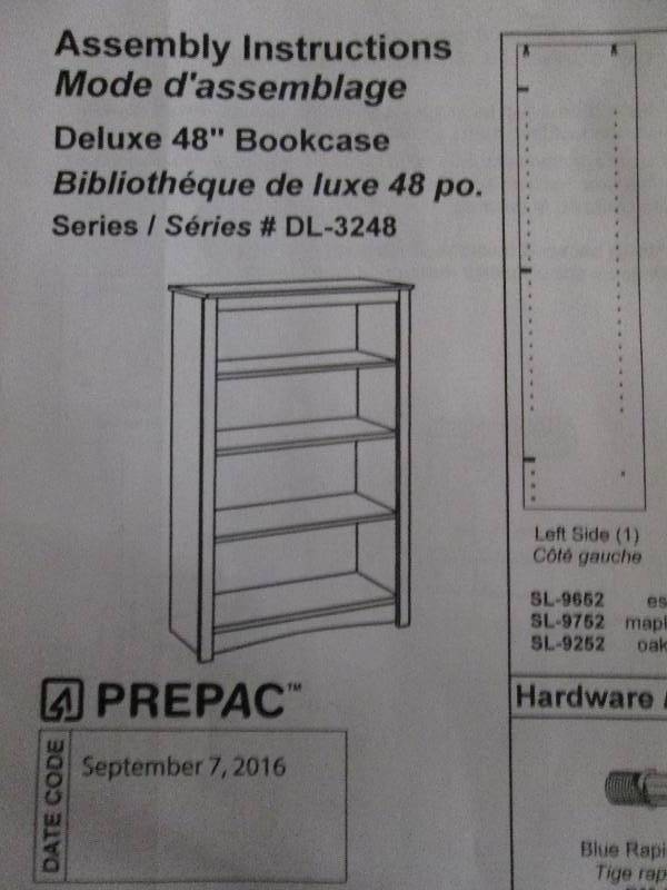 lot 100 image: Prepac deluxe 48 bookcase ...
