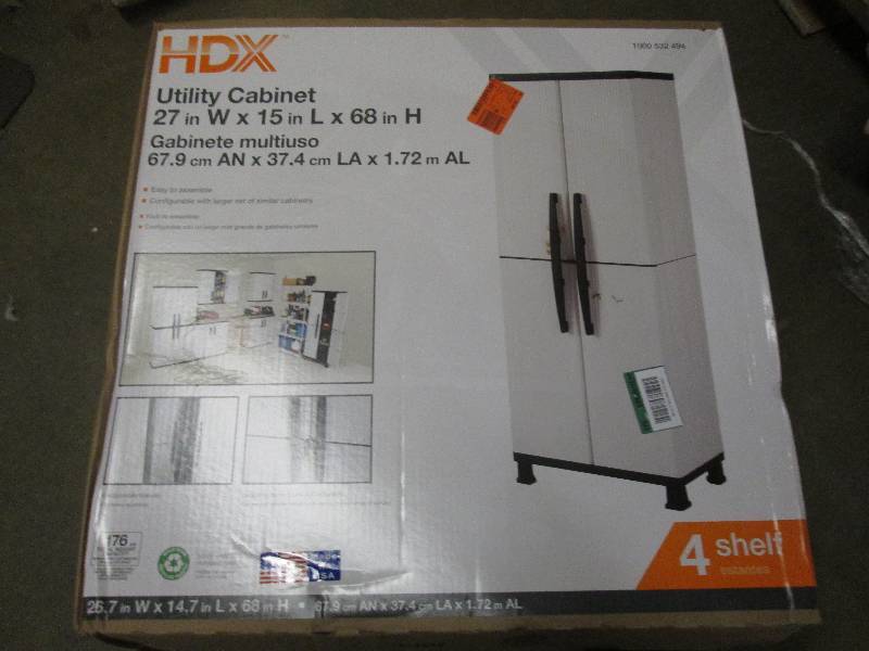 lot 117 image: HDX utility cabinet 27 W X 15L X ...
