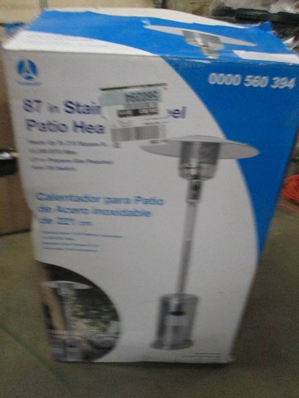 lot 118 image: 87 stainless steel patio heater 41...