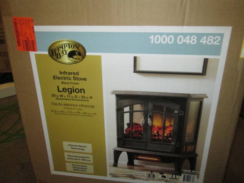 lot 123 image: Hampton Bay infrared electric stove...