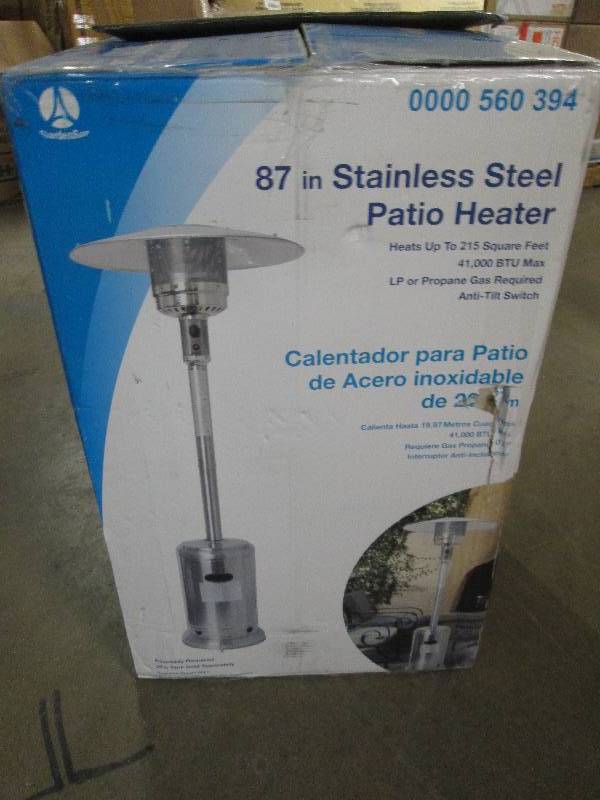 lot 134 image: 87 stainless steel patio heater he...