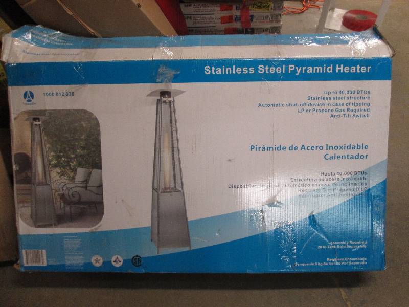 lot 144 image: Stainless steel pyramid heater upto...