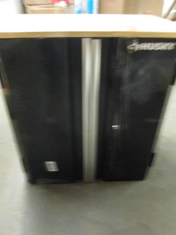 lot 148 image: husky 28 2-door black metal cabine...