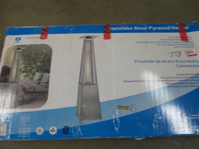 lot 149 image: Stainless steel pyramid heater upto...