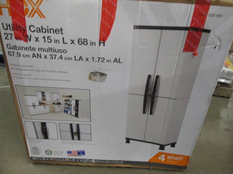 lot 151 image: HDX utility cabinet 27 W X 15 L X...
