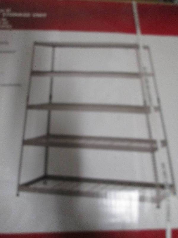 lot 186 image: Husky 5-shelf heavy duty storage un...