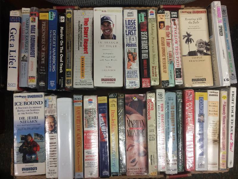 Assorted Books on Audio Cassette Tapes