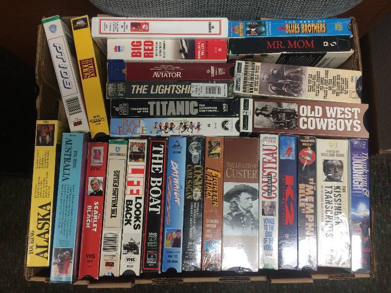 Assorted Movies VHS Tapes