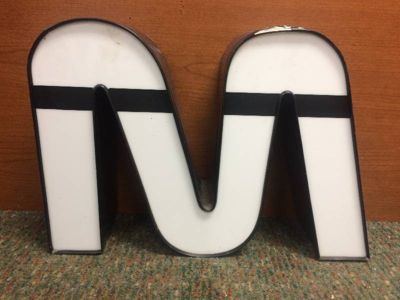 White Letter M