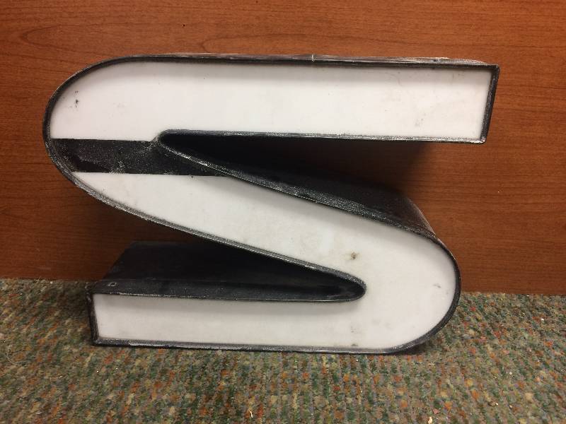 White Letter S