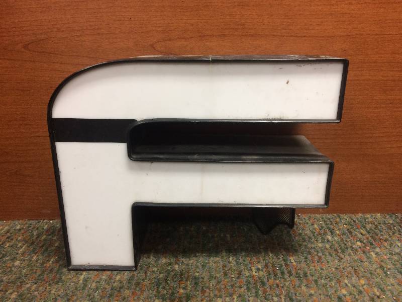 White Letter F