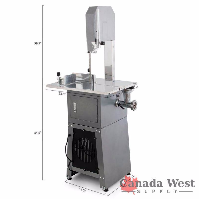 550W Stand Up Meat Band Saw & Meat Grinder Dual Electric Food Produce Processor