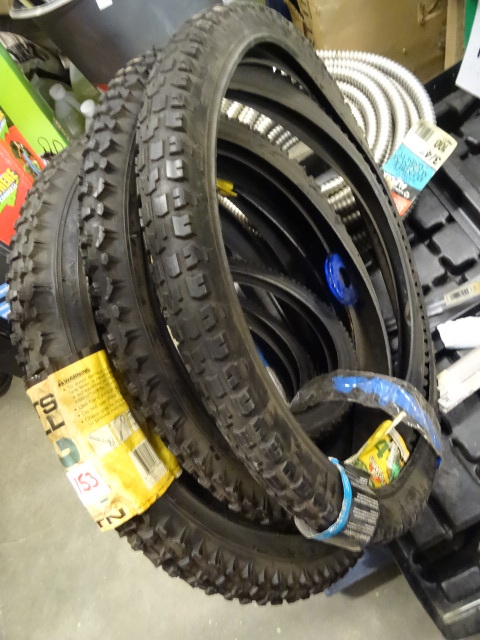 lot 153 image: NEW LOT QTY 8 Bike Tires, Various Sizes, see pictures