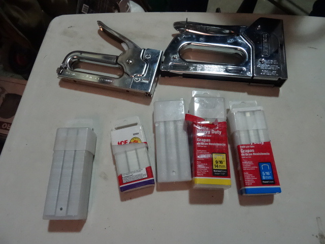 lot 45 image: NEW Lot Qty 2 Staple Guns and Qty 5 boxes staples