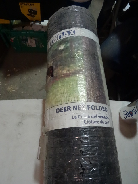 lot 138 image: NEW Roll Tenax Poly Deer Net  Fence, .66x.94 in mesh, 7 x 100 ft $66 retail