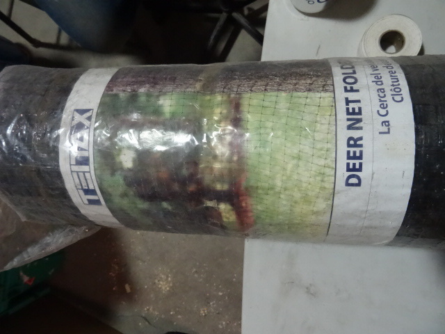 lot 139 image: NEW Roll Tenax Poly Deer Net  Fence, .66x.94 in mesh, 7 x 100 ft $66 retail