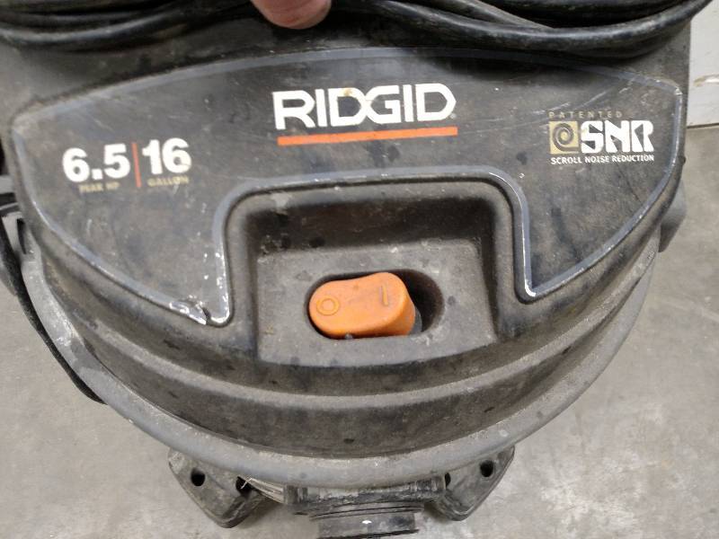Ridgid WetDry Vacuum, 6.5 hp, 16 G...