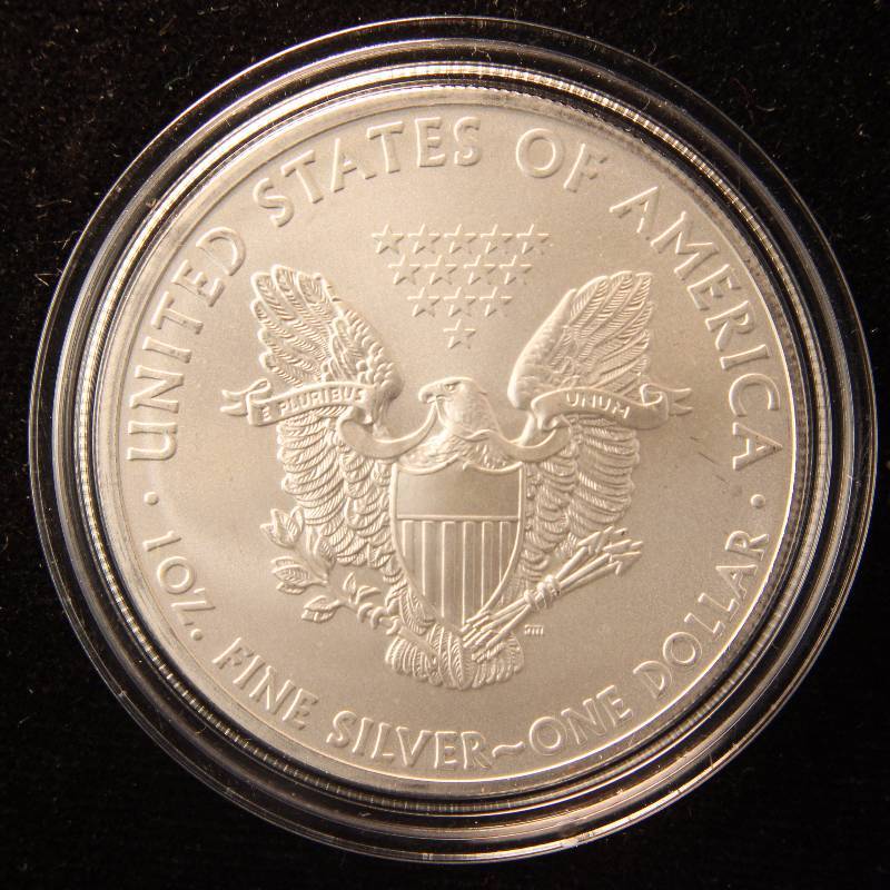 2012 AMERICAN SILVER EAGLE 1 TROY OZ. .999 FINE SILVER DOLLAR IN AIRTITE CAPSULE