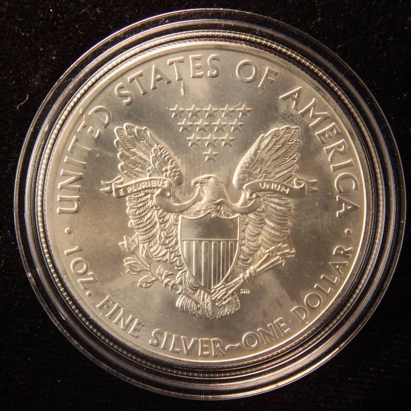2013 AMERICAN SILVER EAGLE 1 TROY OZ. .999 FINE SILVER DOLLAR IN AIRTITE CAPSULE