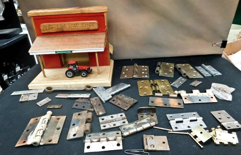 vintage hardware many hinges