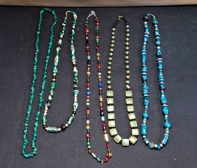 larger bead or stone necklaces