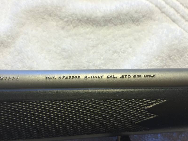 lot 5 image: Browning A Bolt .270 Stainless