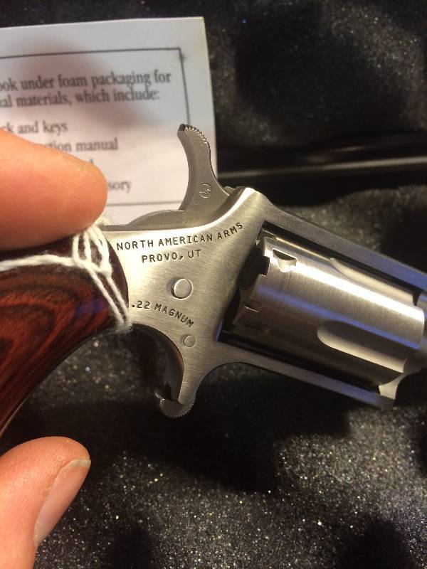 lot 11 image: North American Arms .22 Magnum Stainless Revolver