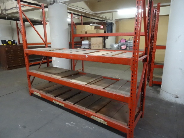 lot 4 image: Paltier pallet rack unit. 2 upright...