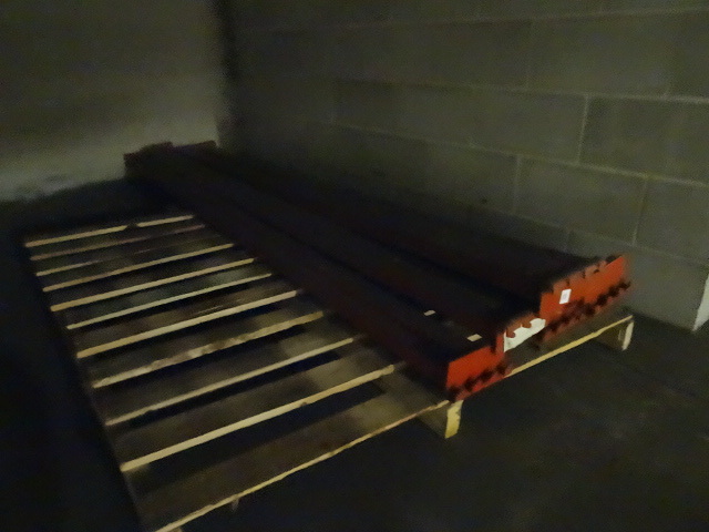 lot 11 image: 6 paltier pallet rack beams. 108 x 4