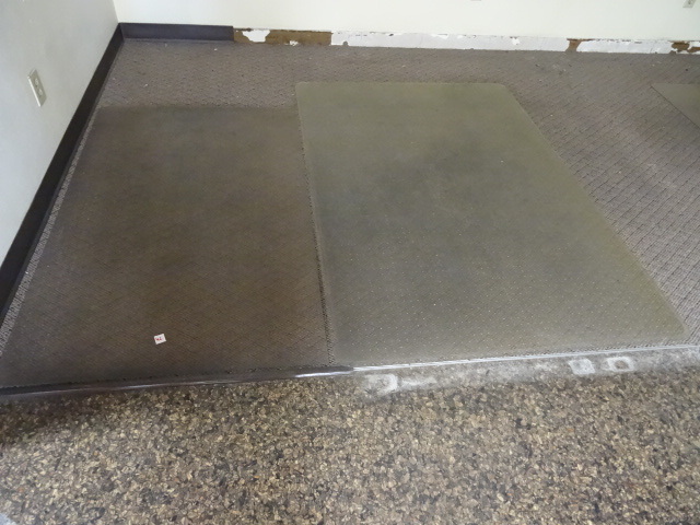 lot 42 image: Isle runners and chair mats. 8 tota...