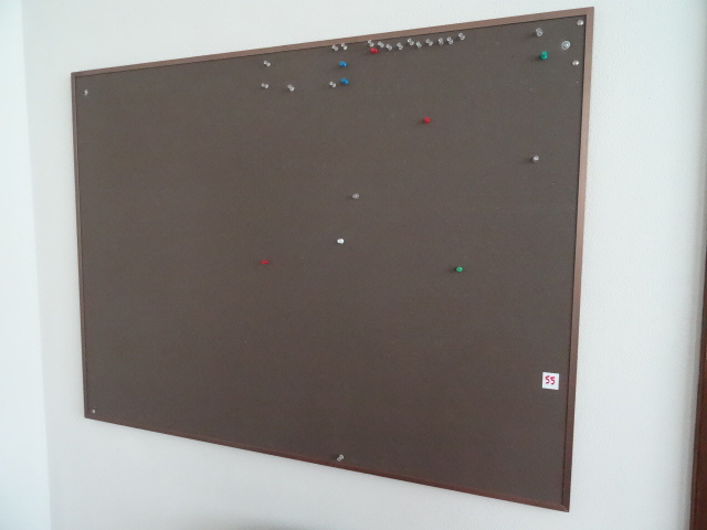 lot 55 image: 48 x 36 cork board. Bring tools...