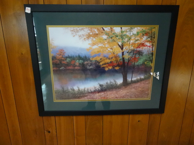 lot 69 image: Framed print. 41 x 33...