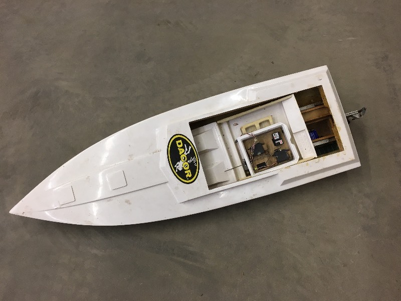 lot 24 image: Dacor 48 Powered Race Boat, As Sho...