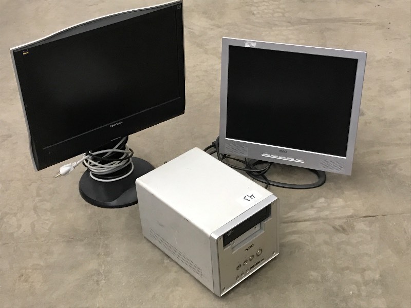 lot 43 image: Lot Of (2) PC Monitors & (1) XPC L...